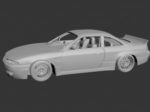 nissan silvia s14 rocket bunny Modèles 3D en vedette
