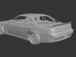 nissan silvia s14 rocket bunny Modèles 3D en vedette