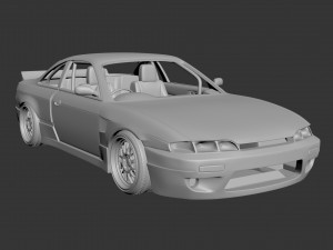 nissan silvia s14 rocket bunny Modèles 3D en vedette