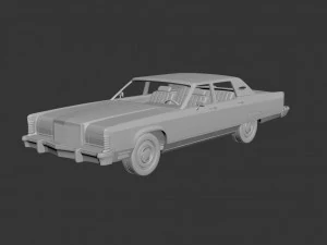 Lincoln continental 1977 Modèles 3D en vedette