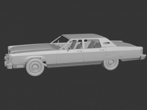 lincoln continental 1977 3D Принт Модель