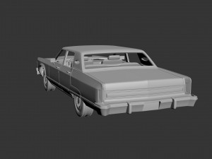 lincoln continental 1977 3D Принт Модель