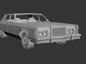 lincoln continental 1977 3D Принт Модель