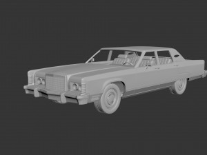 lincoln continental 1977 3D Принт Модель