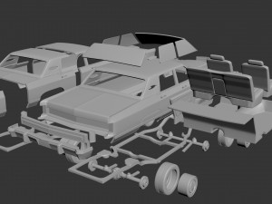 lincoln continental 1977 3D Принт Модель