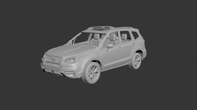 subaru forester 2017 3D Принт Модель .c4d .max .obj .3ds .fbx .stl .blend 