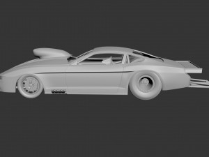 fo rd mu stang 2019 pro mod race car 3D 프린트 모델