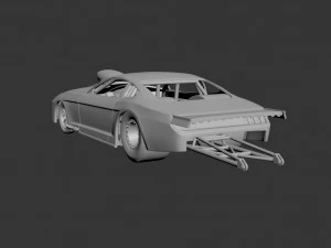 fo rd mu stang 2019 pro mod race car 3D Print Model