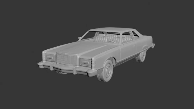 fo-rd ltd 1978 landau 2door 3D Print Model .c4d .max .obj .3ds .fbx .stl .blend 