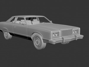 fo-rd ltd 1978 landau 2door Modèles 3D en vedette