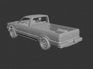 mazda b2000 1986 3D Print Model