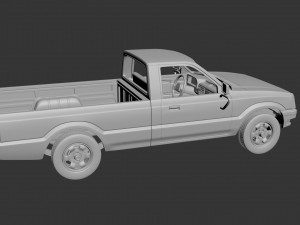 mazda b2000 1986 3D Print Model