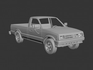 mazda b2000 1986 3D Print Model