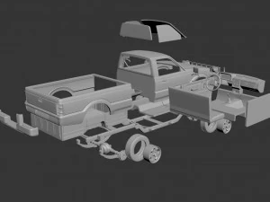 马自达 b2000 1986 3D 打印模型