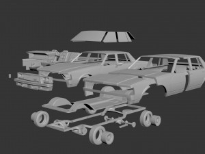 chevrolet caprice 1977 Model Cetak 3D