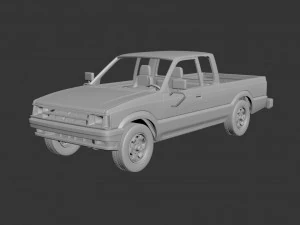 mazda b2000 extended cab 1986 3D Print Model