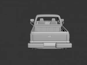 mazda b2000 extended cab 1986 3D Print Model