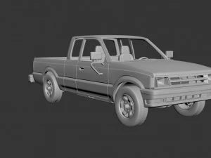 mazda b2000 extended cab 1986 3D Print Model