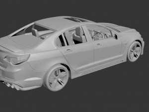 holden clubsport r8 2016 Modèles 3D en vedette