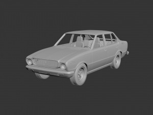 toyota corolla 1975 4 door 3D 프린트 모델