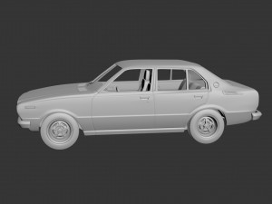 toyota corolla 1975 4 door 3D Принт Модель