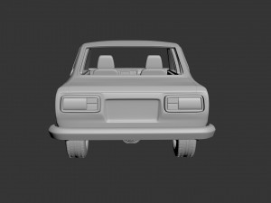 toyota corolla 1975 4 door 3D Принт Модель