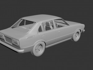 toyota corolla 1975 4 door 3D Принт Модель
