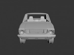 toyota corolla 1975 4 door 3D Принт Модель