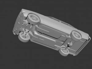 toyota corolla 1975 4 door 3D Print Model