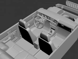 toyota corolla 1975 4 door 3D Print Model