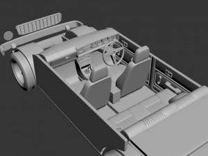 toyota corolla 1975 4 door 3D Print Model