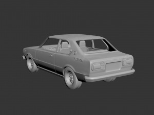 toyota corolla 1975 2 door 3D 打印模型