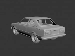 toyota corolla 1975 2 door 3D Print Model