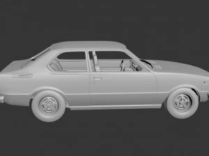 toyota corolla 1975 2 door 3D Print Model