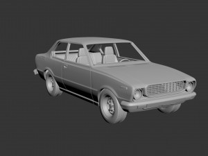 toyota corolla 1975 2 door 3D 打印模型