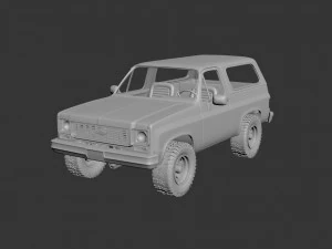 chevrolet blazer k5 1976 3D Print Model