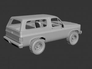 chevrolet blazer k5 1976 Model do druku 3D