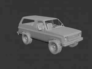 chevrolet blazer k5 1976 3D Print Model