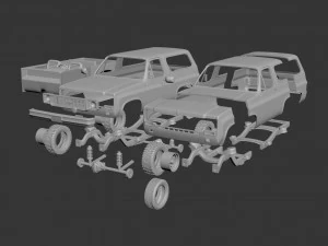 chevrolet blazer k5 1976 3D Print Model