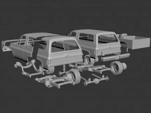 chevrolet blazer k5 1976 3D Print Model