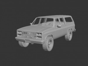 chevrolet suburban 1989 3D Print Model