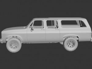 chevrolet suburban 1989 Modèles 3D en vedette