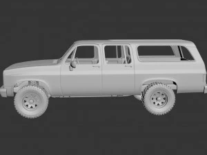 chevrolet suburban 1989 3D Print Model
