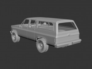 chevrolet suburban 1989 Modèles 3D en vedette