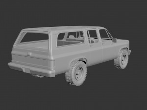 chevrolet suburban 1989 Modèles 3D en vedette