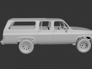 chevrolet suburban 1989 Modèles 3D en vedette