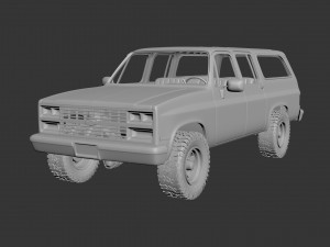 chevrolet suburban 1989 Modèles 3D en vedette