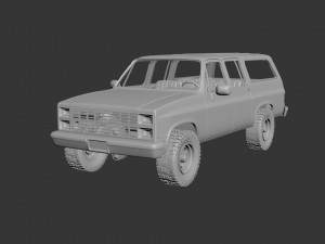 chevrolet suburban 1989 Modèles 3D en vedette