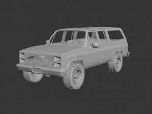 chevrolet suburban 1989 3D Print Model