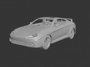 hyundai tiburon 2008 3D-printmodel
